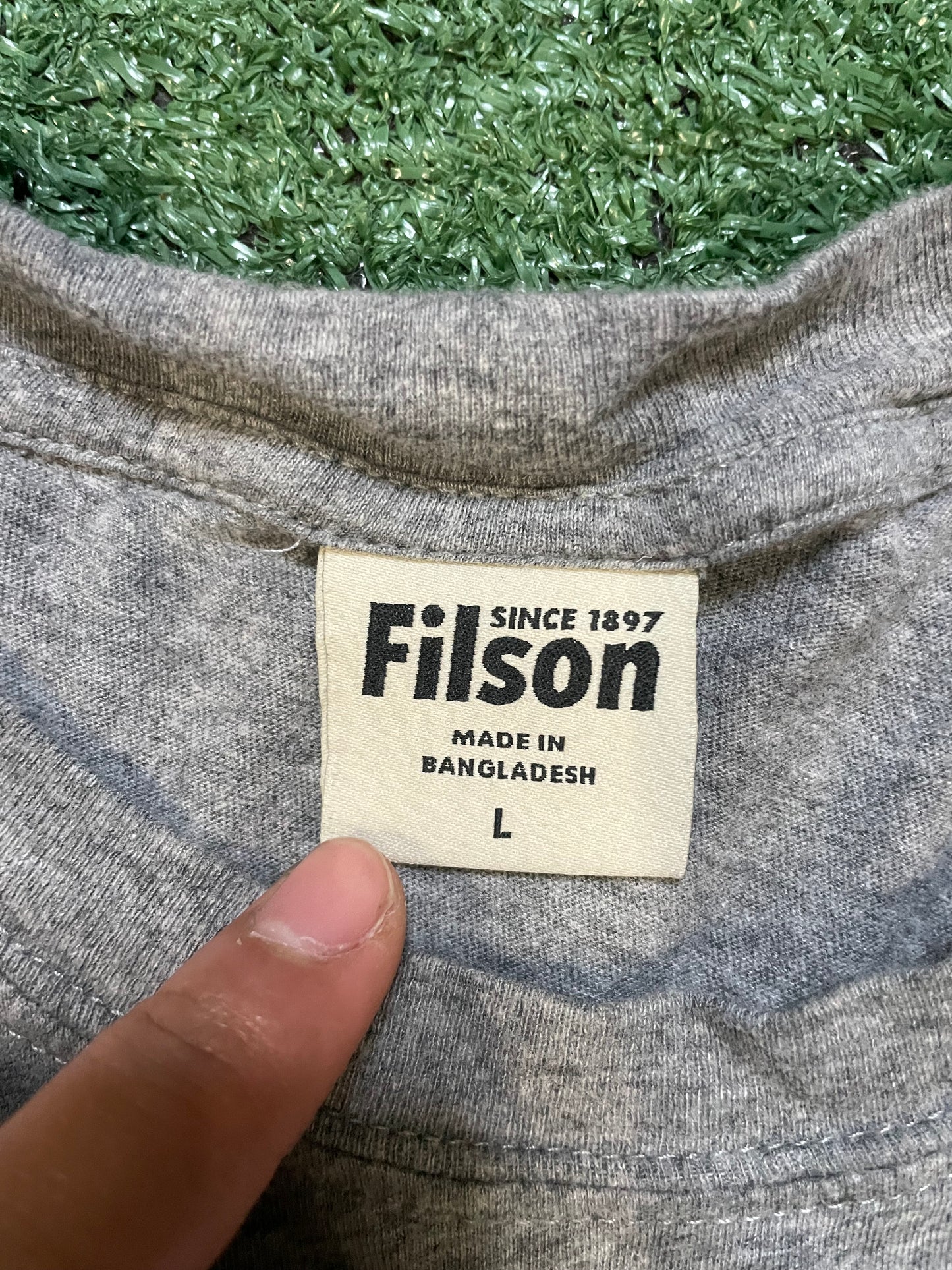 Filson grey pocket tee