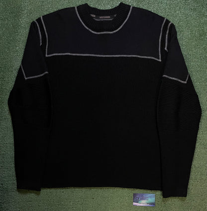 Harley Davidson black and grey knit crewneck