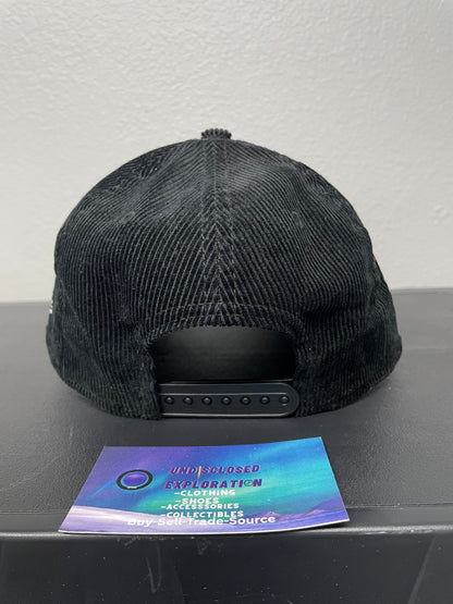 LA black corduroy Los Angeles 1984 patch hat