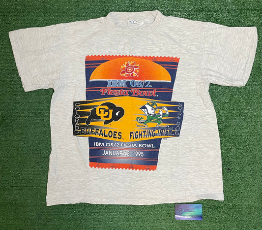 Vintage 1995 fiesta bowl Notre dame Vs Colorado tee