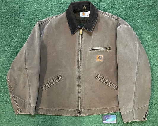 Vintage 1990s Carhartt Detroit Chestnut brown jacket