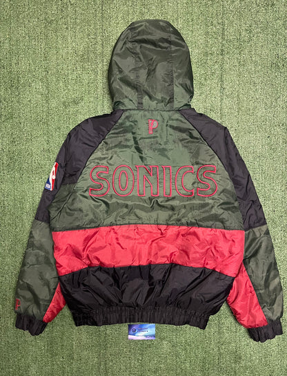 Vintage 1990s Seattle sonics pro player jacket