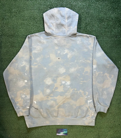 Carhartt blue paint splatter hoodie