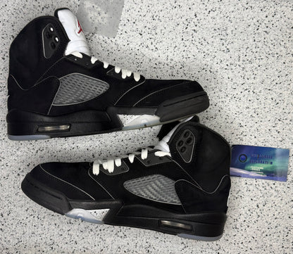 Jordan 5 Black Metallic Reimagined 8.5 Men/10 Women “Preowned”
