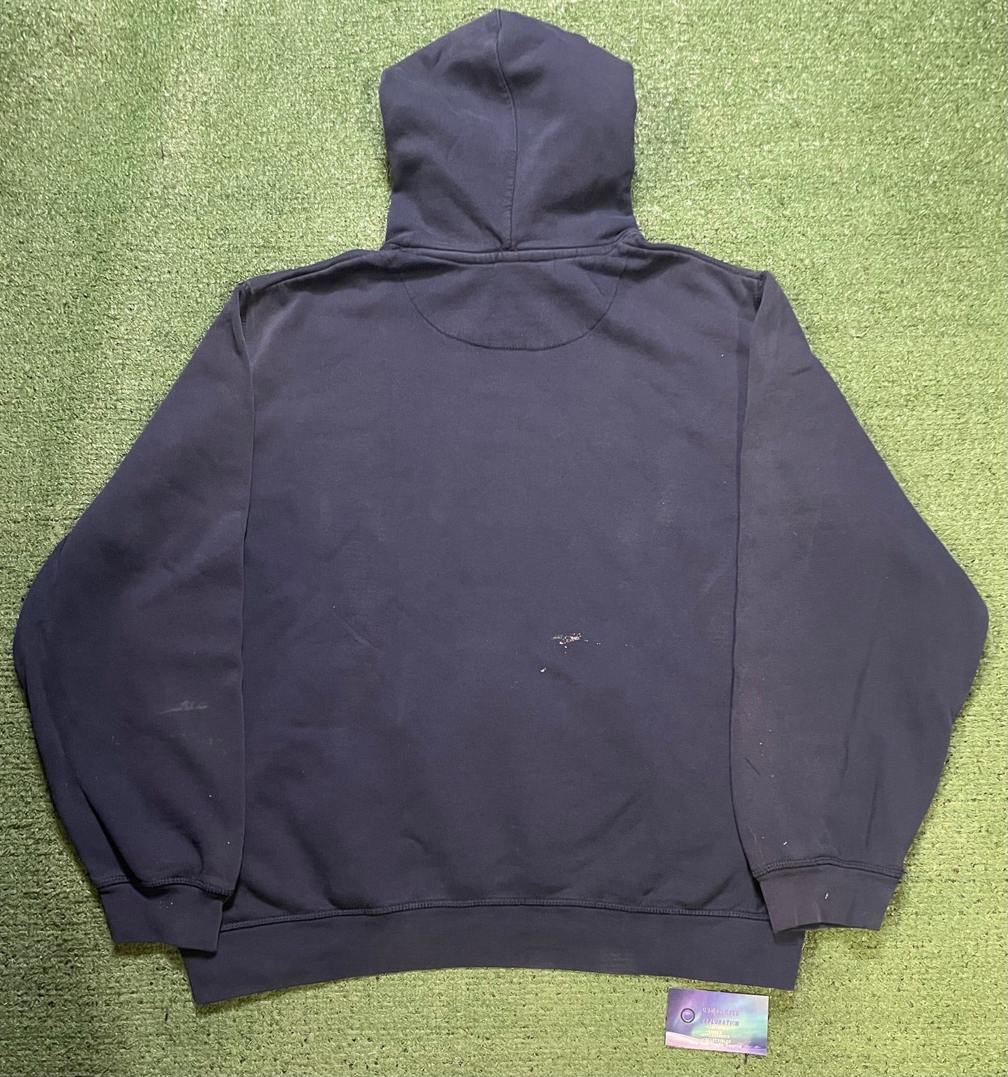 Vintage Reebok navy paint splatter hoodie