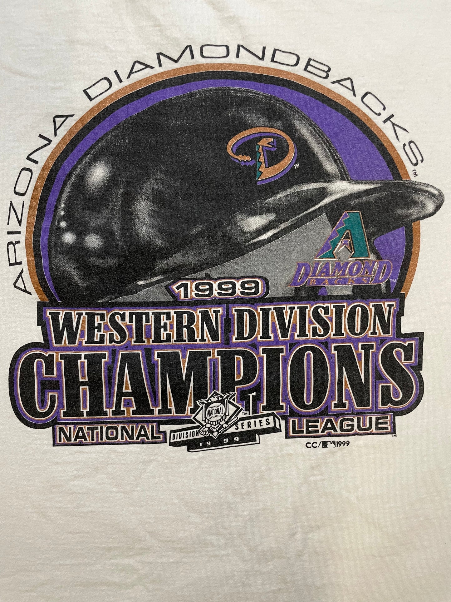 Vintage 1990s Arizona diamondbacks western championships tee