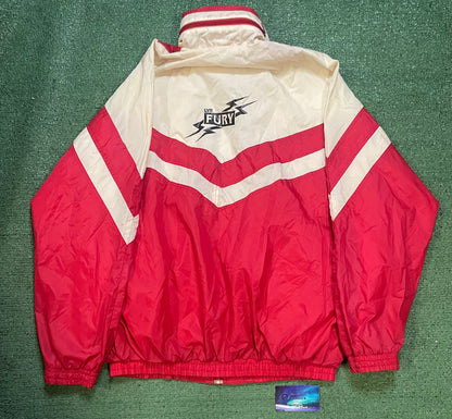 Vintage 1990s diadora white & red windbreaker