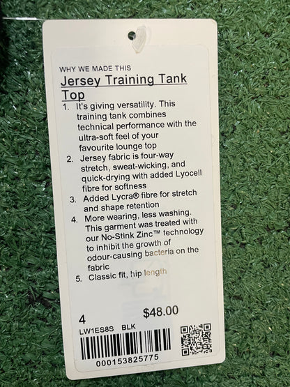 lululemon jersey training tank top
