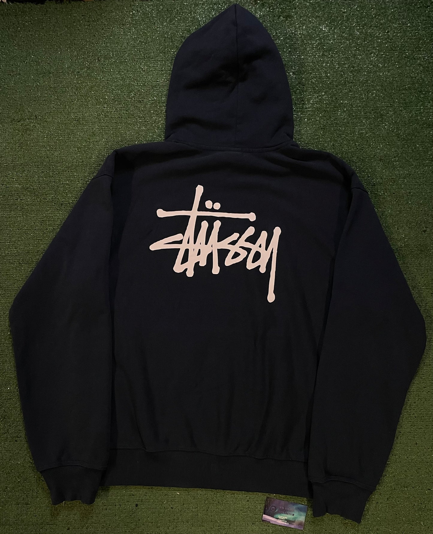 Stussy navy basic hoodie