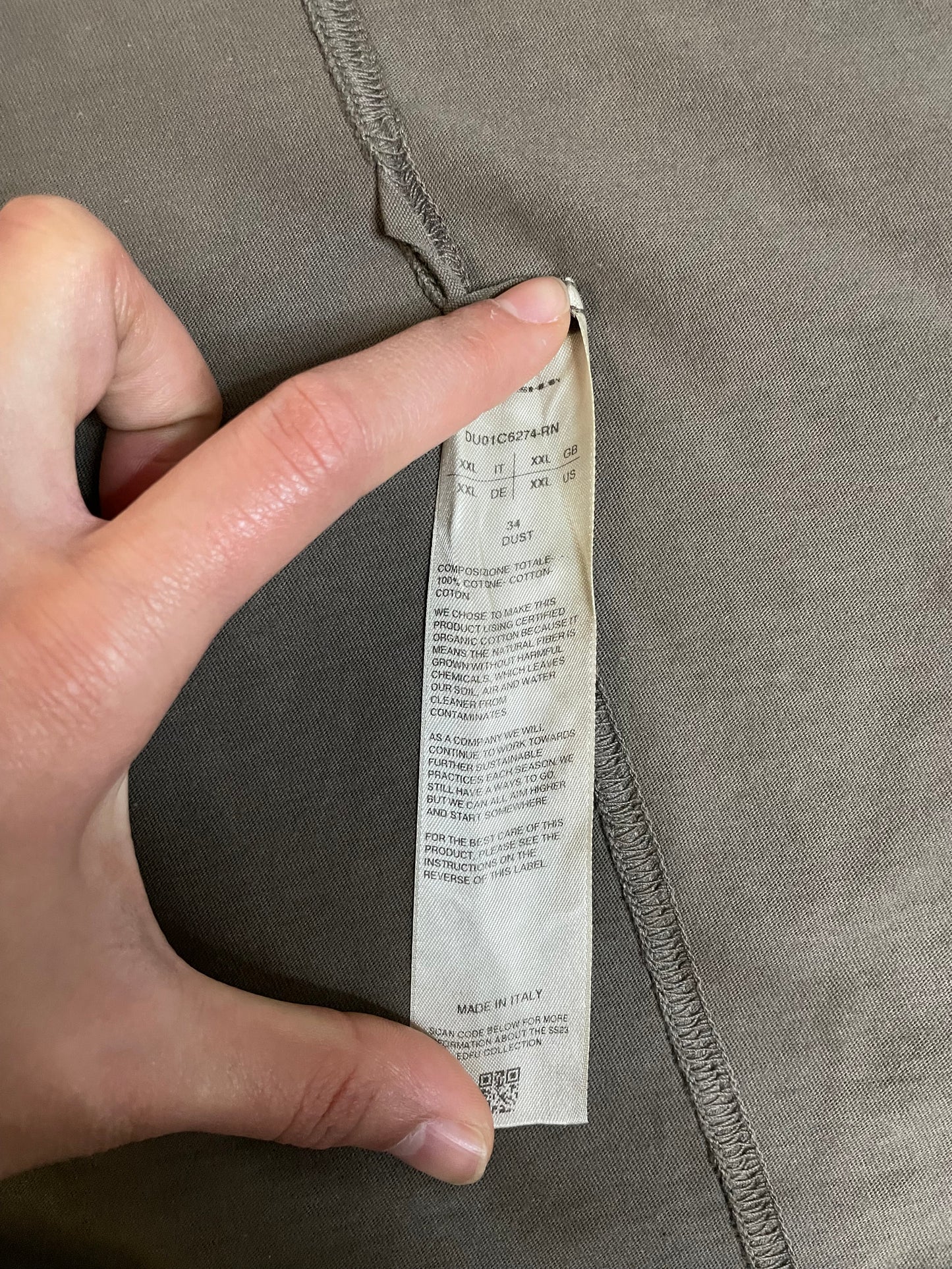Rick Owens DRKSHDW jumbo dust tee