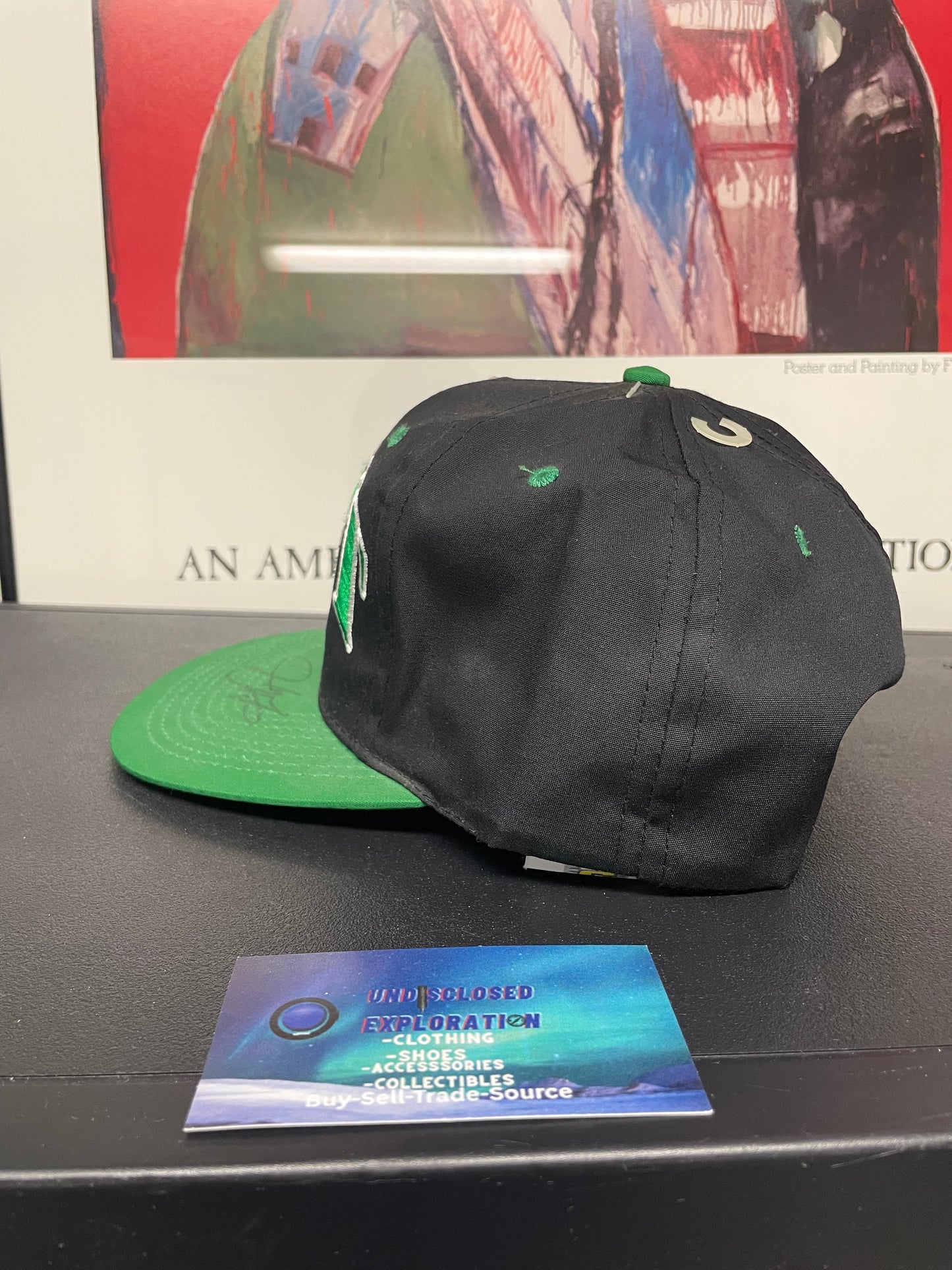 vintage 1990s Harry Gant #33 NASCAR black and green hat