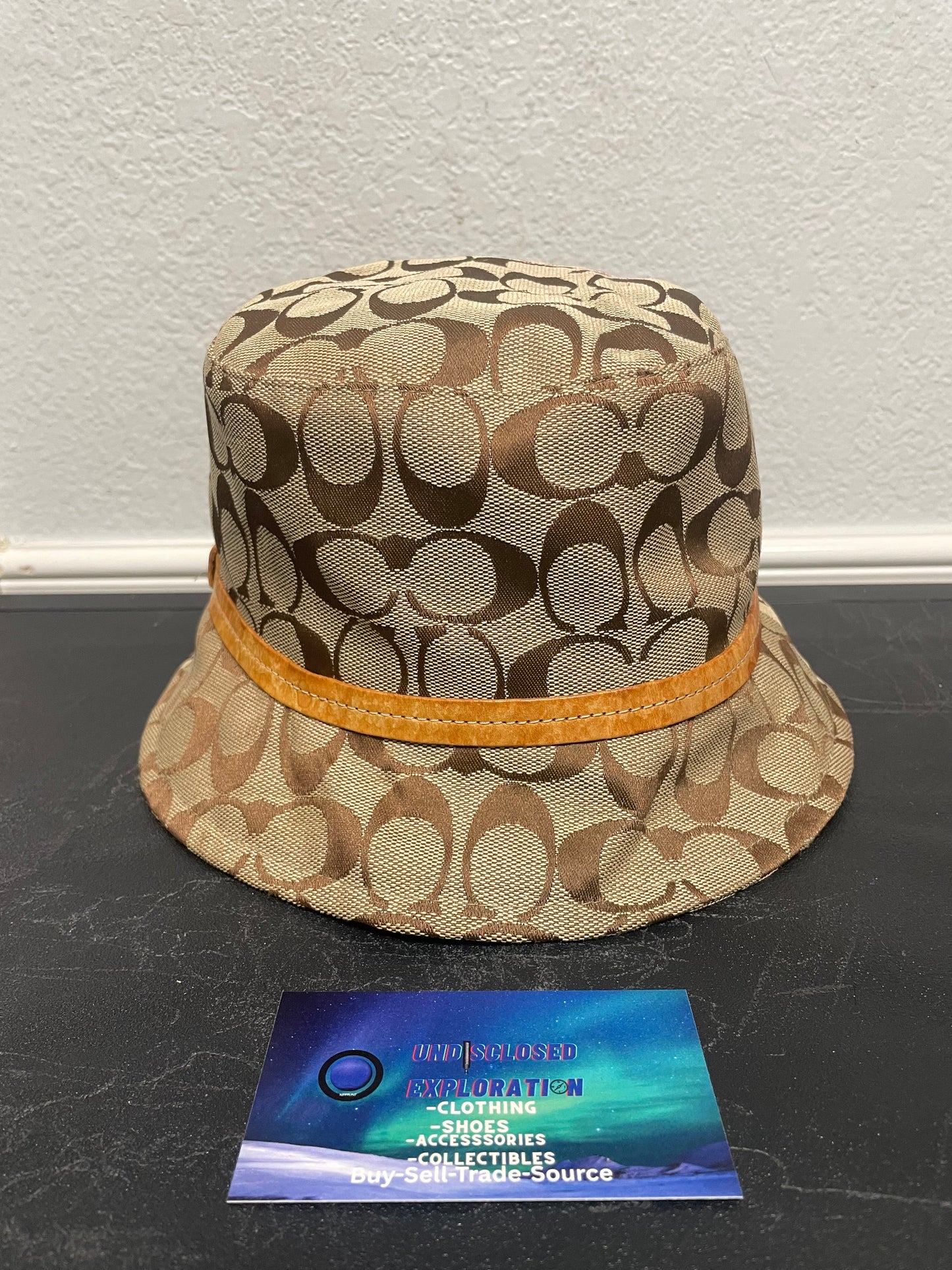 Vintage Coach monogram bucket hat