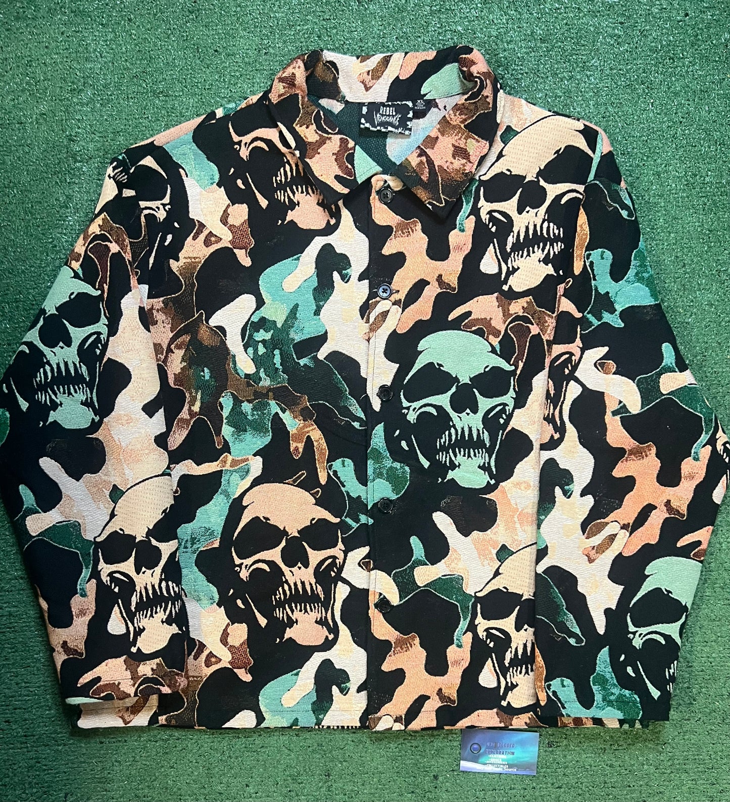 Rebel Vengeance skull tapestry jacket