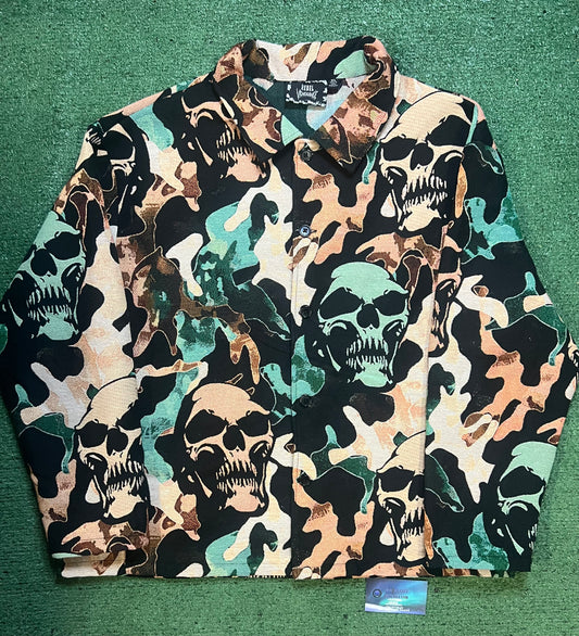Rebel Vengeance skull tapestry jacket