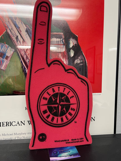 Seattle Mariners black and red foam finger