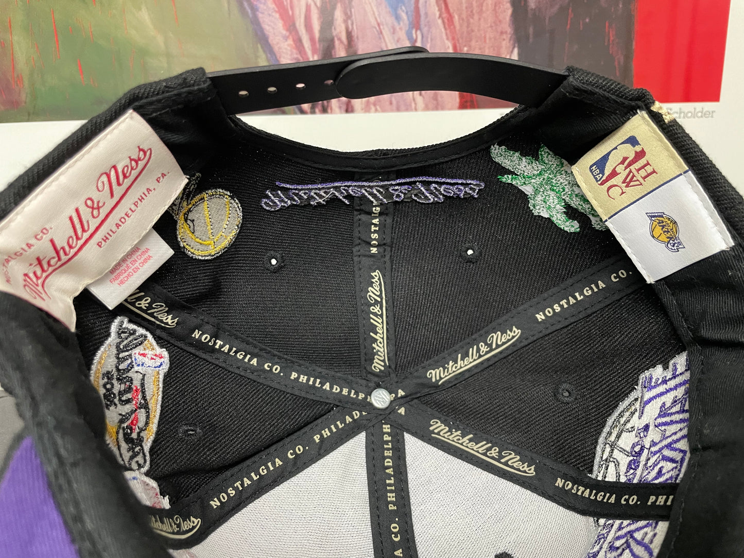 LA Los Angeles lakers patch Mitchell & Ness hat