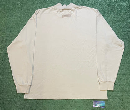 Fear of god Essentials beige mock neck longsleeve