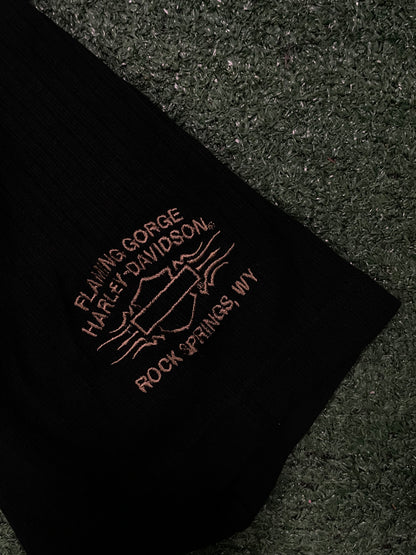 Vintage Harley Davidson Wyoming embroidered tee