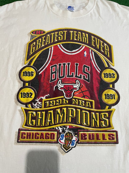 Vintage 1996 Nba Chicago bulls championship greatest team ever tee