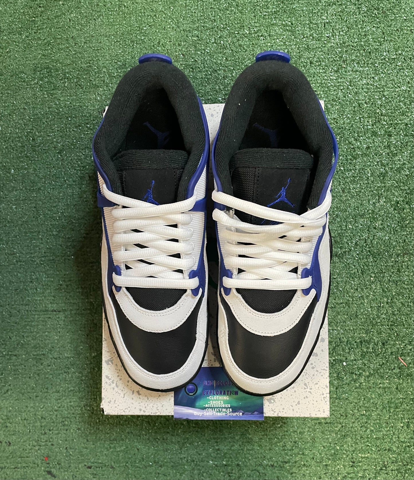 Air Jordan 4 RM black summit white racer blue motorsports