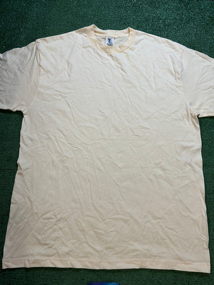 Pale yellow blank tee