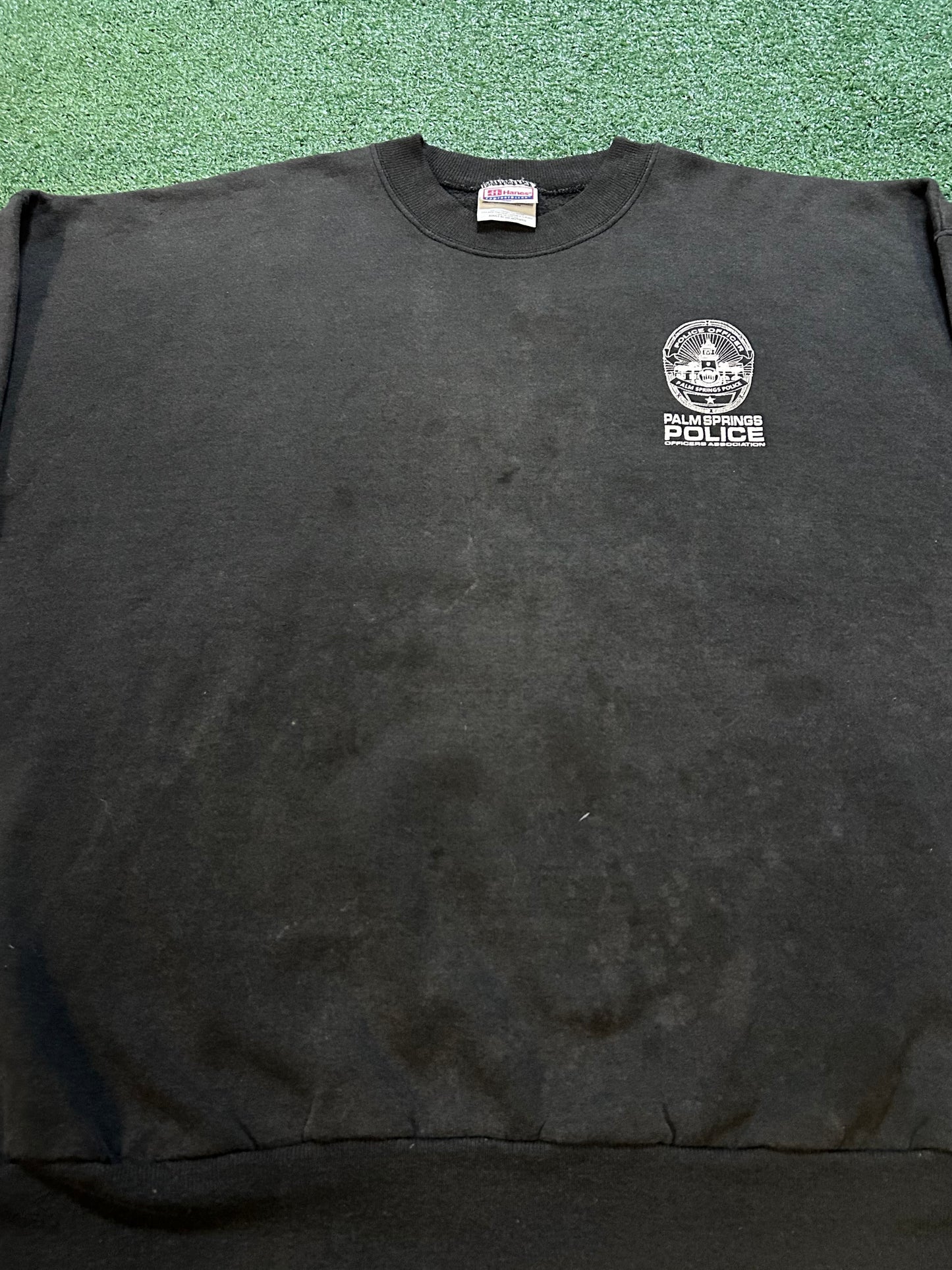 Vintage 1990s Palm Springs police crewneck
