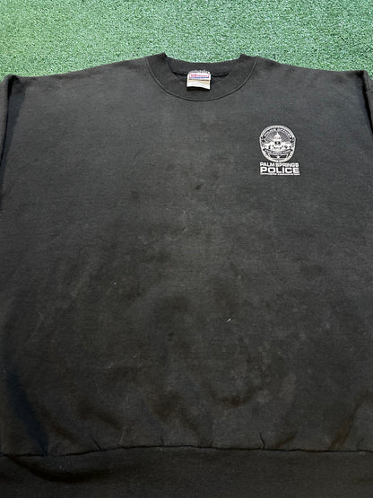 Vintage 1990s Palm Springs police crewneck