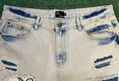 Eptm patchwork paisley denim