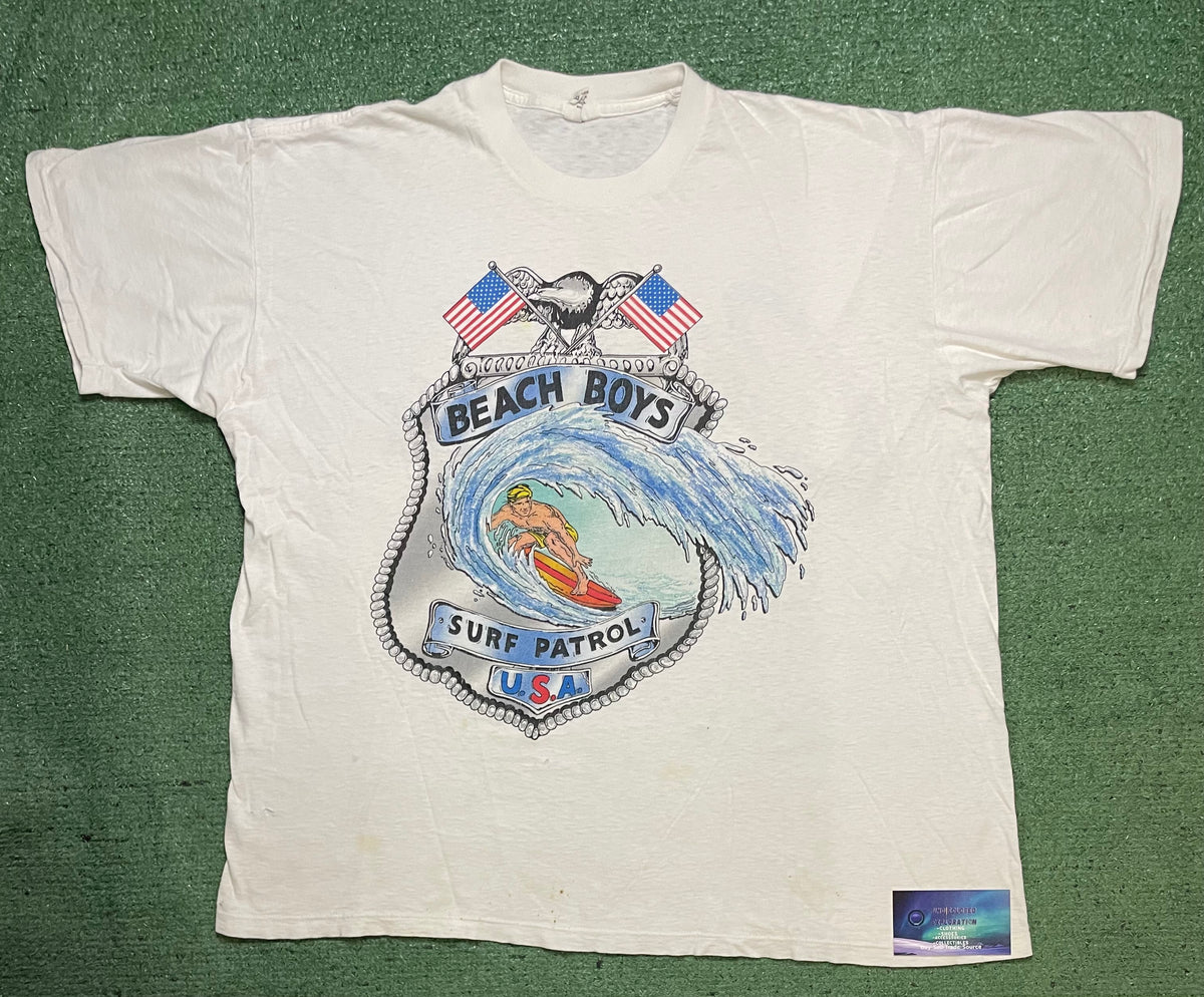 Vintage 1990s Beach Boys Surf patrol USA catch a wave tee