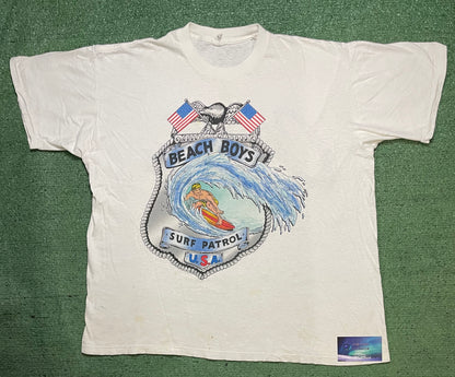 Vintage 1990s Beach Boys Surf patrol USA catch a wave tee