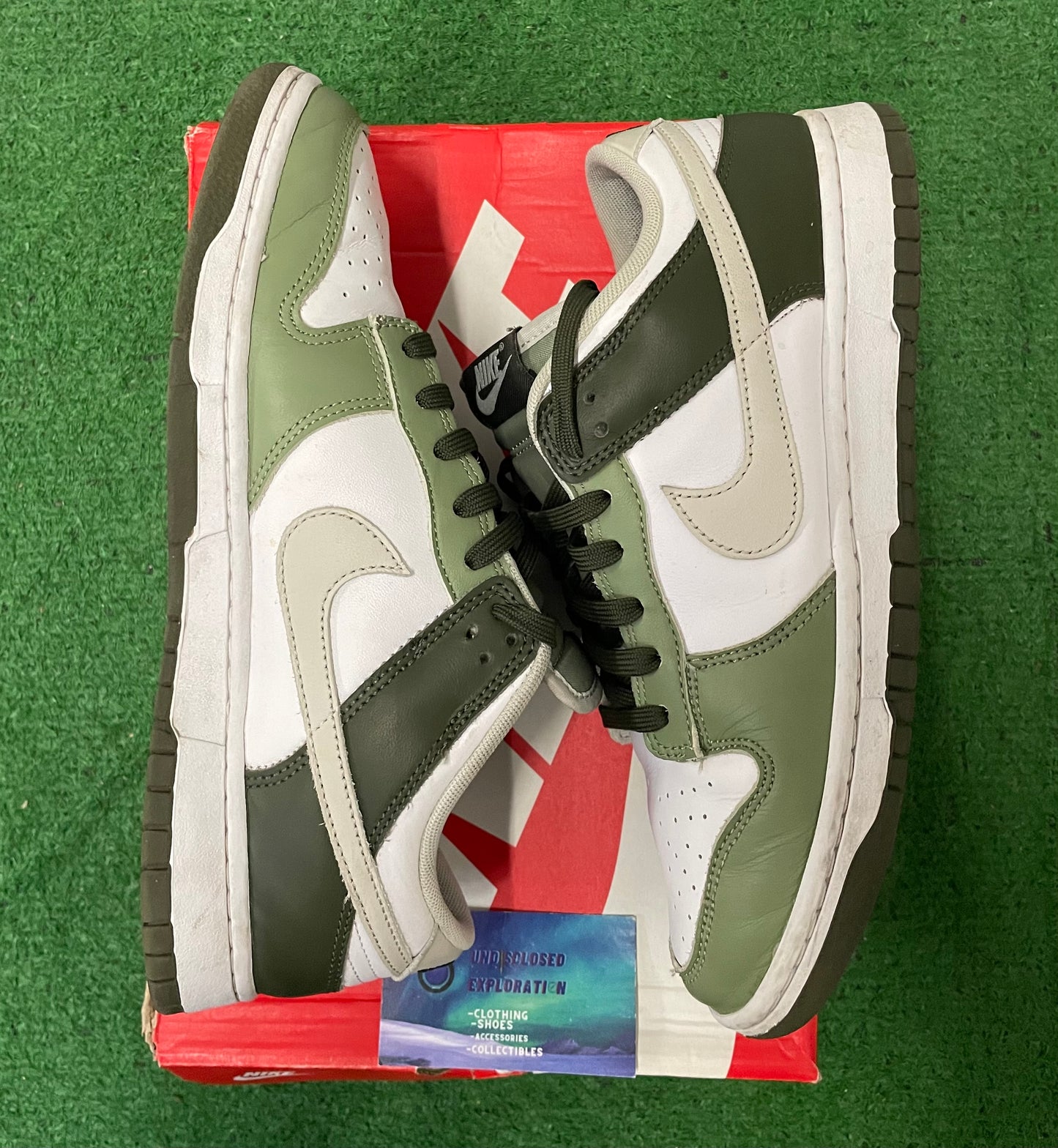 Nike Dunk low oil green size 9.5men/11women