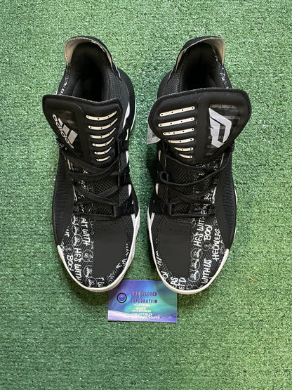 Adidas dame 6 black white hecklers