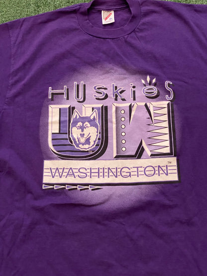 Vintage University of Washington Huskies purple Tee