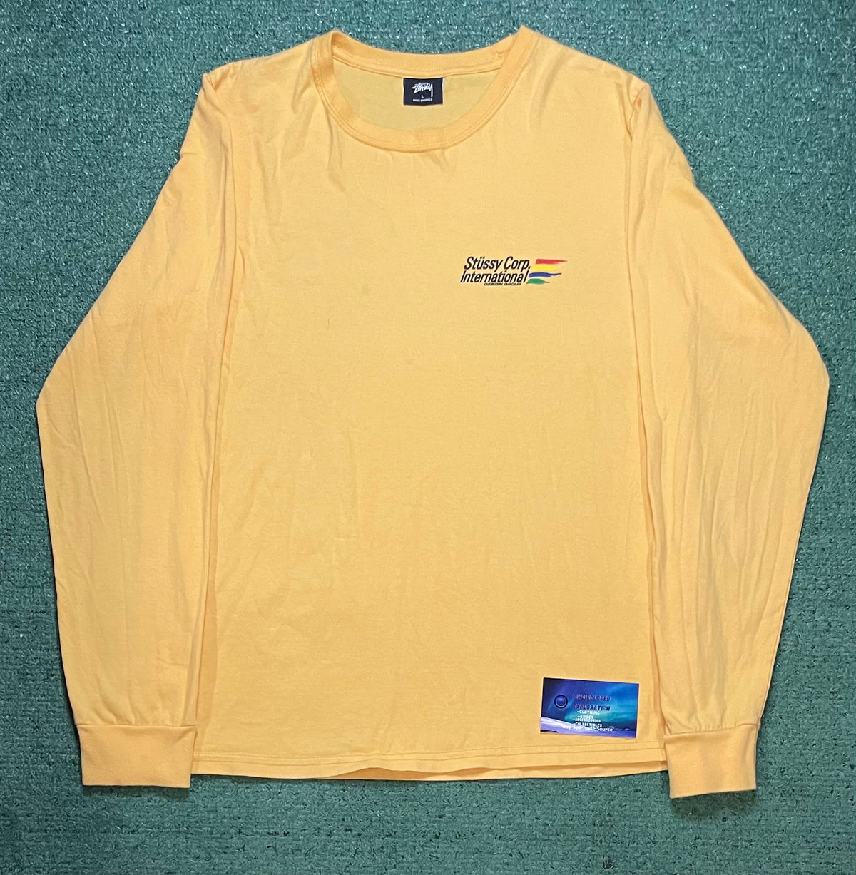 Stussy Corp international yellow longsleeve