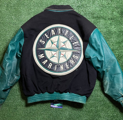 Vintage Seattle Mariners Jeff Hamilton Varsity Jacket