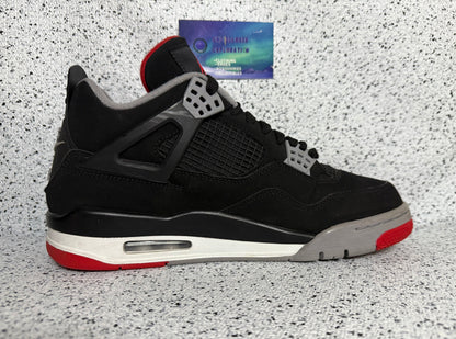 Jordan 4 Bred 2019 9 Men/10.5 Women “Preowned”