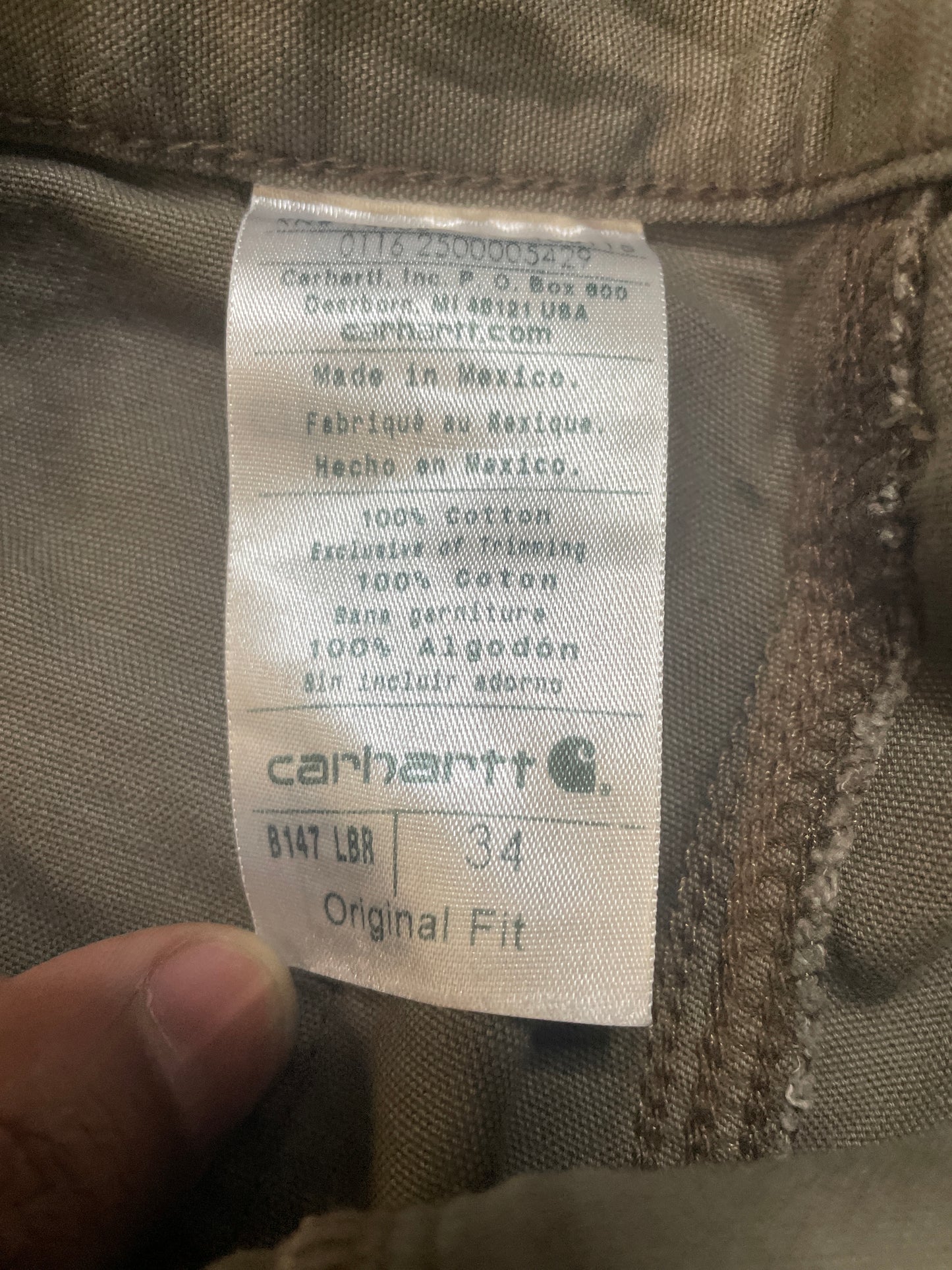 Carhartt carpenter olive shorts