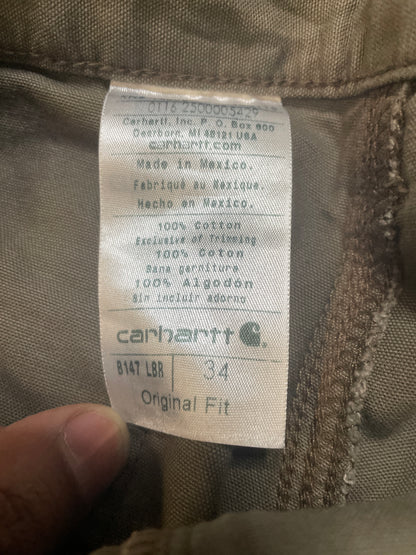 Carhartt carpenter olive shorts