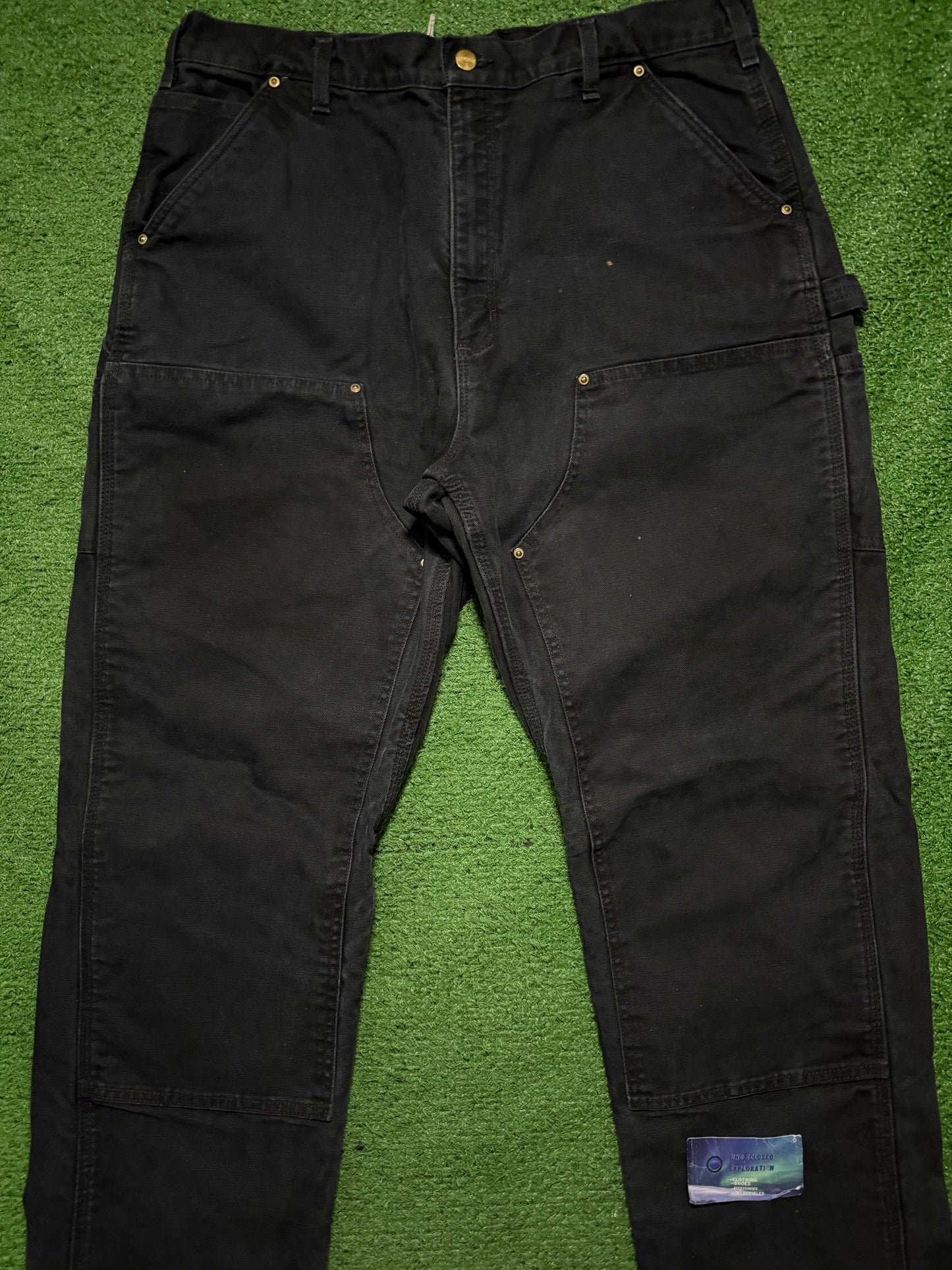 Carhartt Double Knee Black Lined Jeans