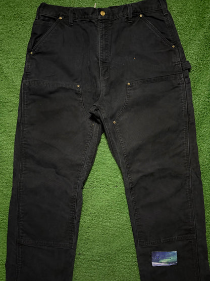 Carhartt Double Knee Black Lined Jeans