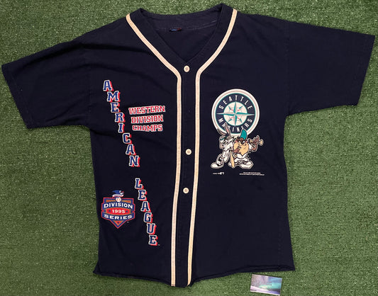 Vintage 1990s Seattle Mariners X Looney tunes jersey