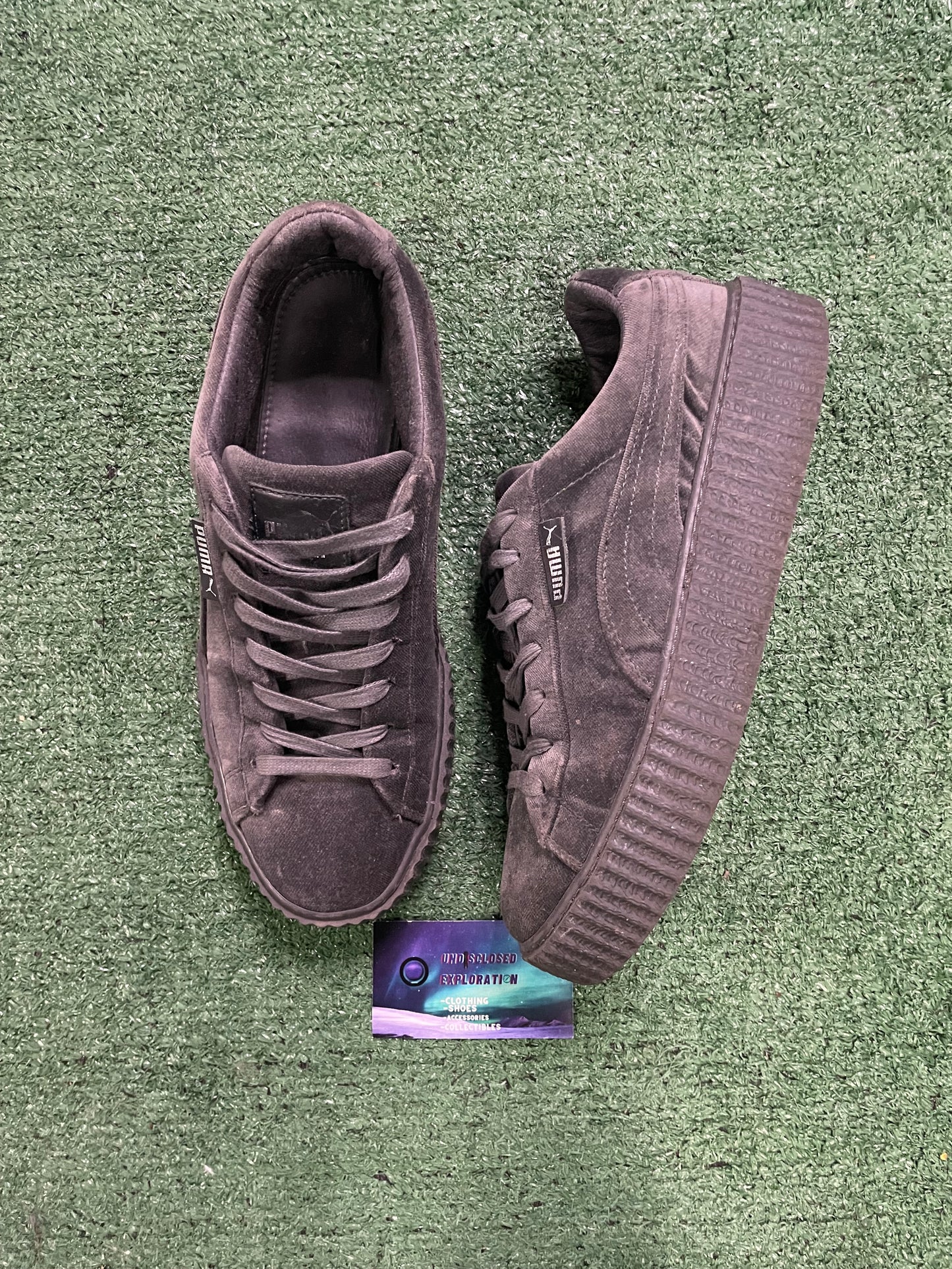Puma X fenty glacier grey velvet creeper sneakers size 9men/10.5women