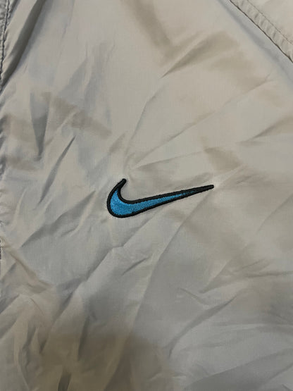 Vintage 1990s Nike short sleeve windbreaker blue and grey