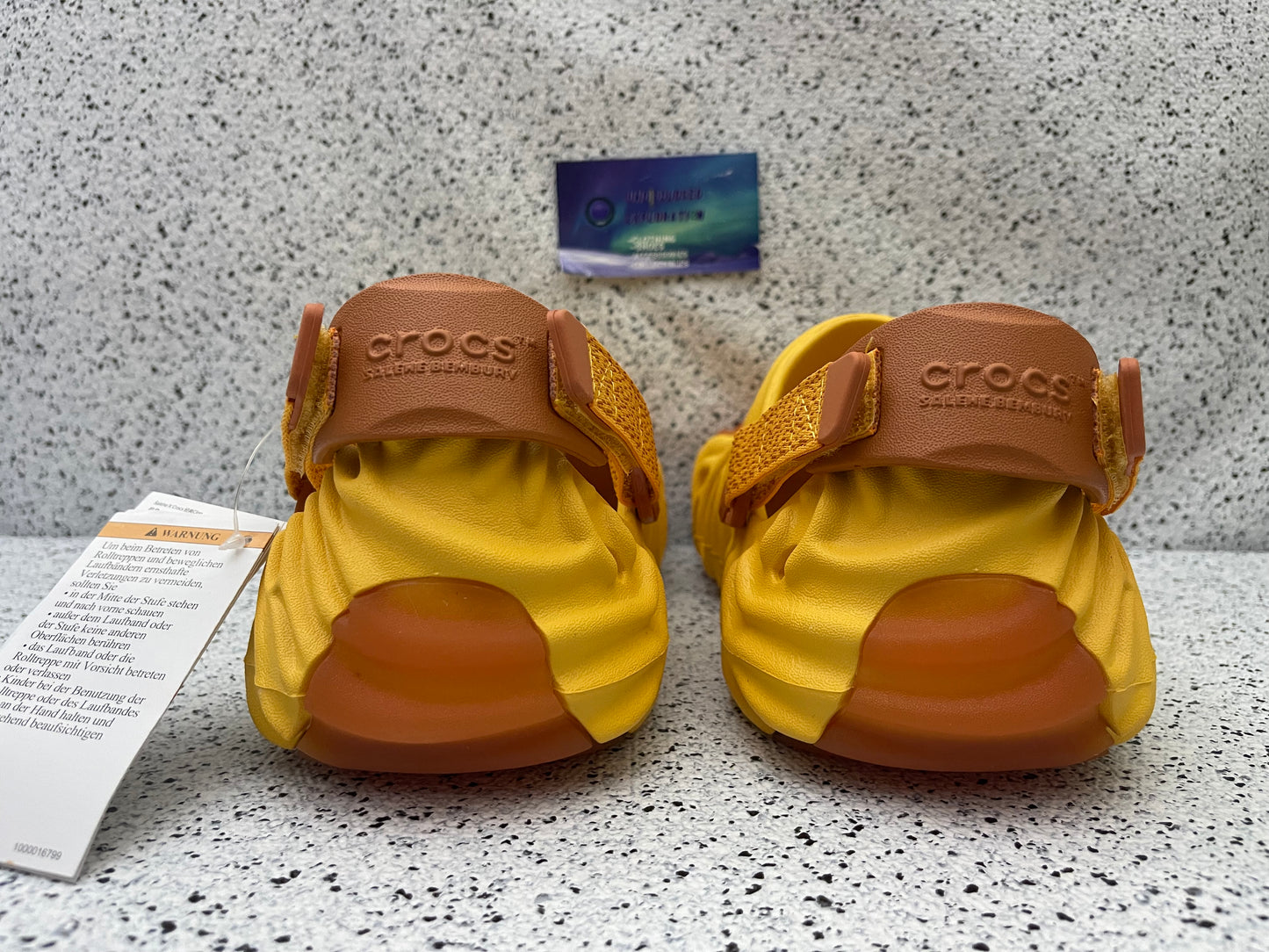 Salehe Bembury Clog Croc Orange Cobbler