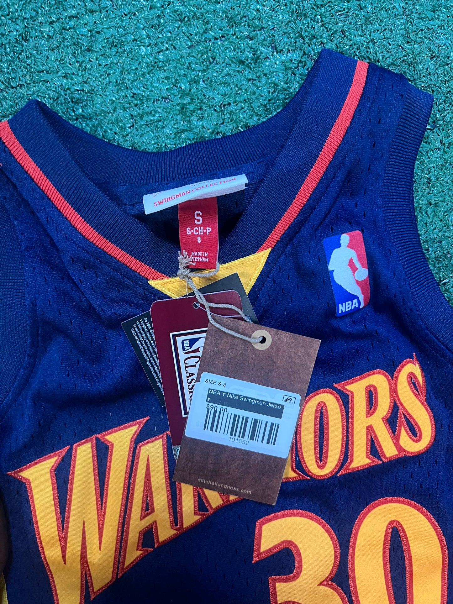 Mitchell & Ness Golden State Warriors Stephen Curry 2009-10 Hardwood Classics Swingman youth Jersey