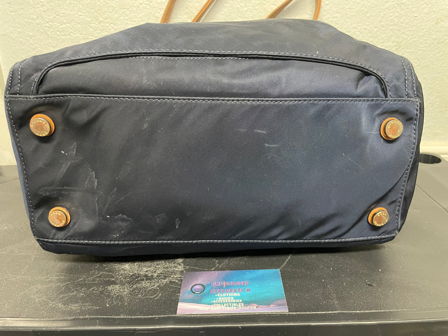 Micheal Kors kelsey Navy tote bag