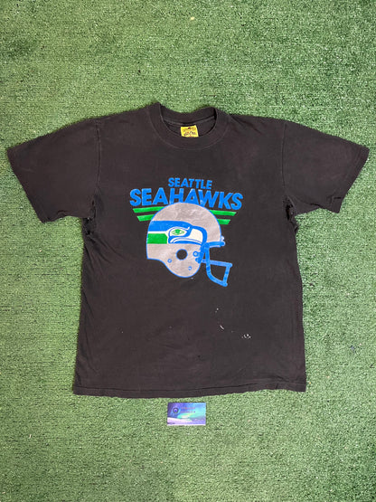 Vintage 1980s Seattle Seahawks distressed tee