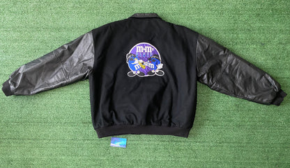 Vintage M&Ms Blues Leather Jacket