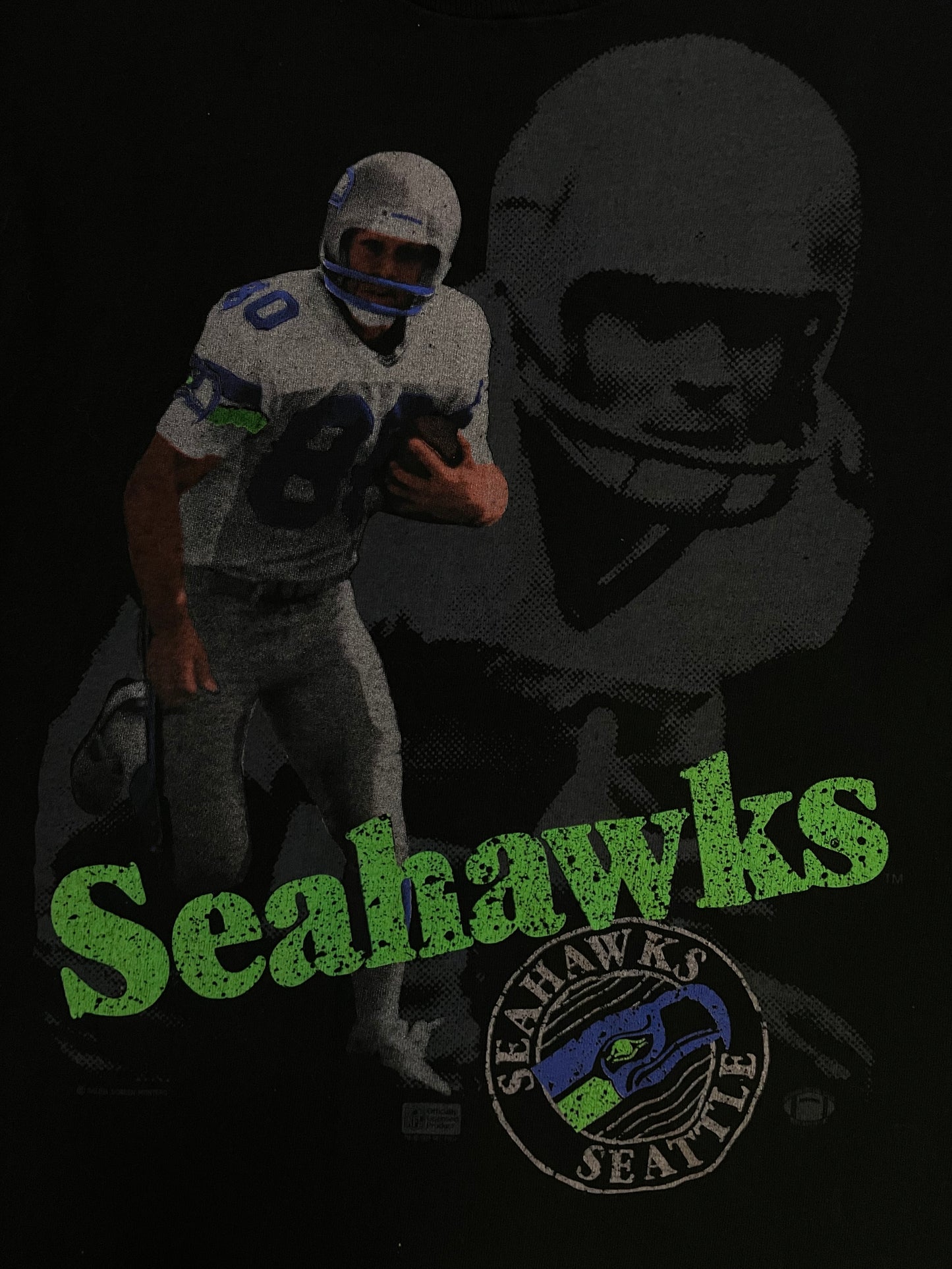 Vintage 1980s Seattle Seahawks Steve largent tee