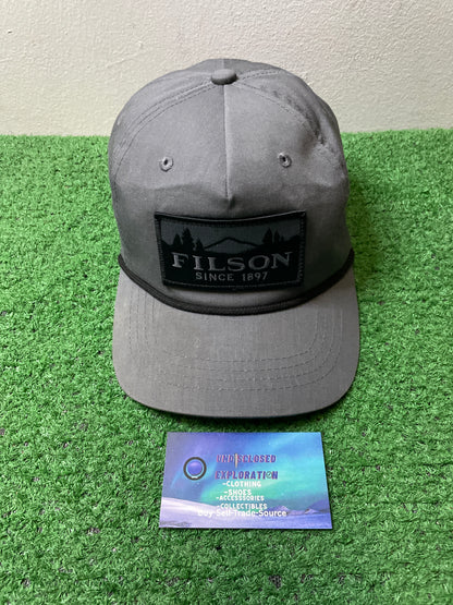 Filson grey scenic patch logger hat